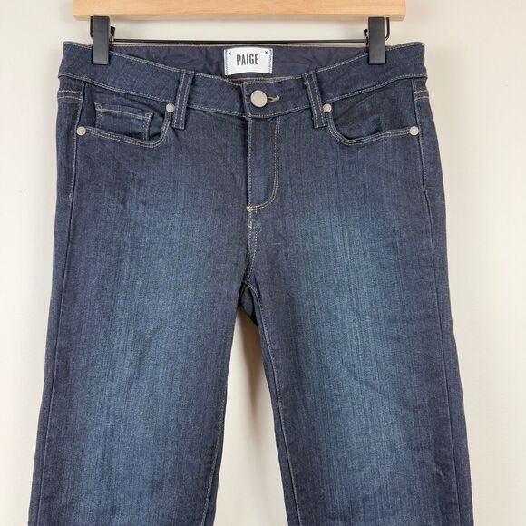 Paige Jeans Women 28 Blue Denim Mona Dark Wash Stretch Skyline Skinny Casual - Picture 2 of 9